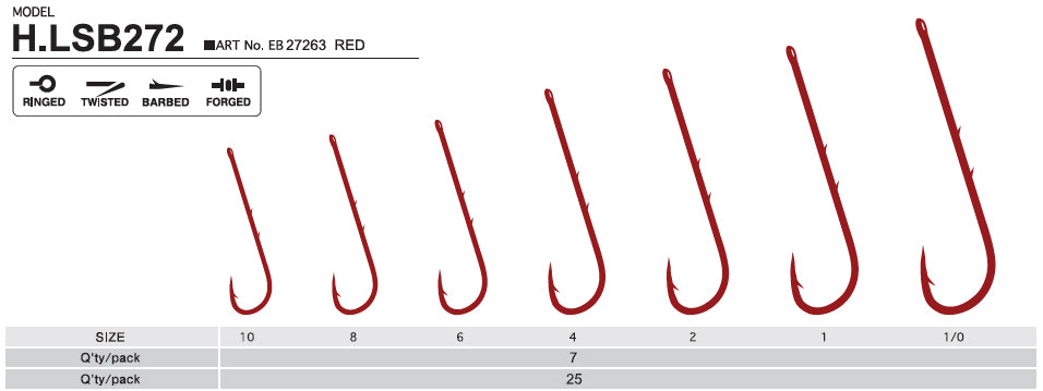 Hayabusa Hook Long Shank Bait Holder H.LSB272