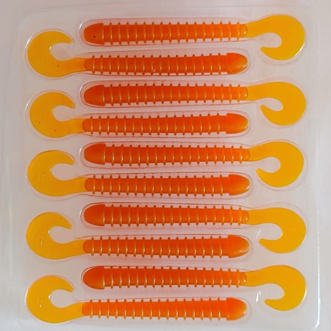 Jiggle Fishing Curl Worm (2.5" & 4")