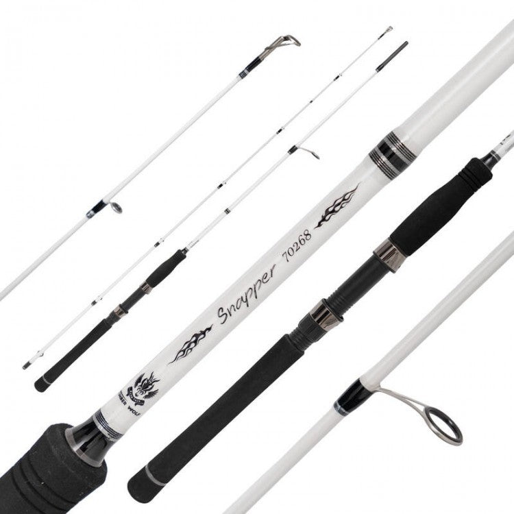 Timber Wolf Nano White Rods - Snapper / EGI / 12' Surf / 13' Surf
