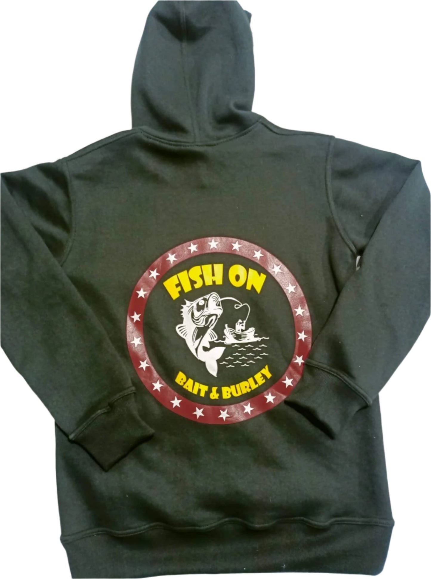 Fish-On Adult Hoodie - Black