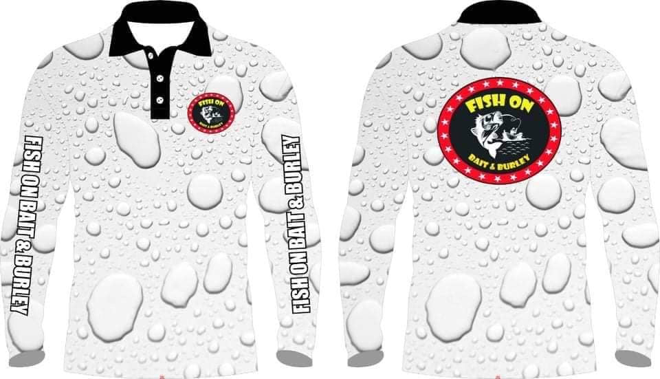 Fish-On Adult Long Sleeve Shirt - White