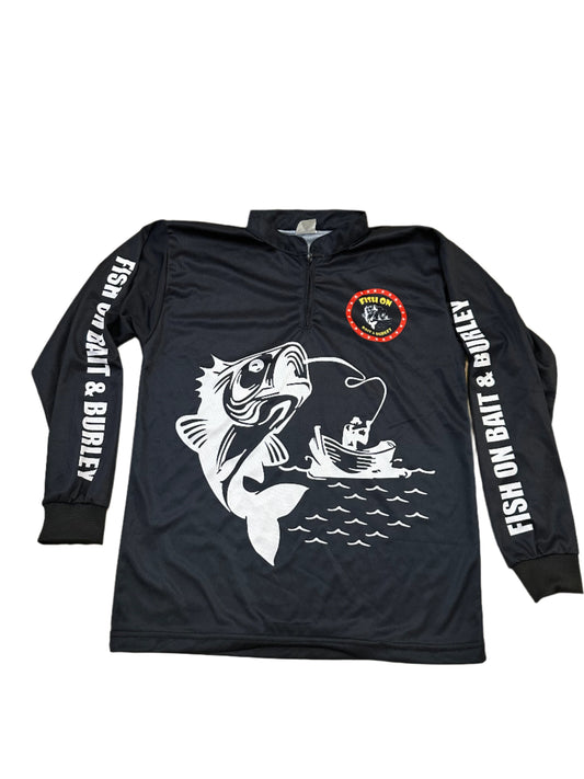 Fish-On Kids Long Sleeve Shirt - Black