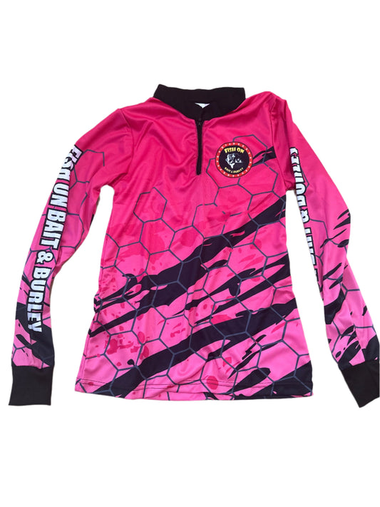 Fish-On Kids Long Sleeve Shirt - Pink