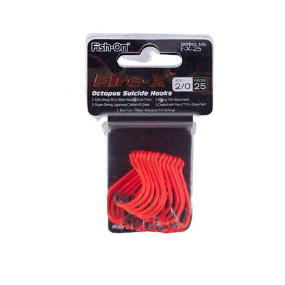 Fish-On Fire-X ™ Octopus/Suicide Hooks