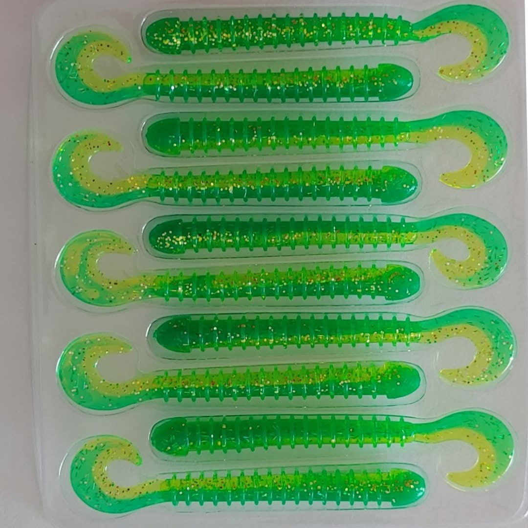 Jiggle Fishing Curl Worm (2.5" & 4")