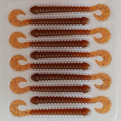 Jiggle Fishing Curl Worm (2.5" & 4")