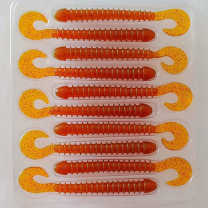 Jiggle Fishing Curl Worm (2.5" & 4")