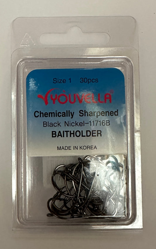 Youvella C/S Hook Baitholder Value Pack Box 30