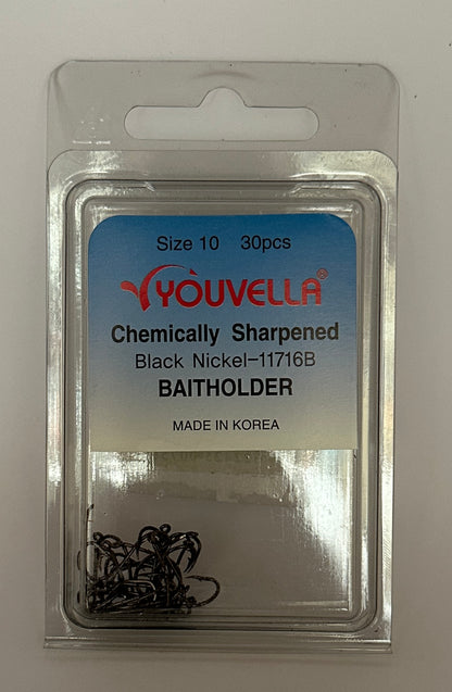 Youvella C/S Hook Baitholder Value Pack Box 30