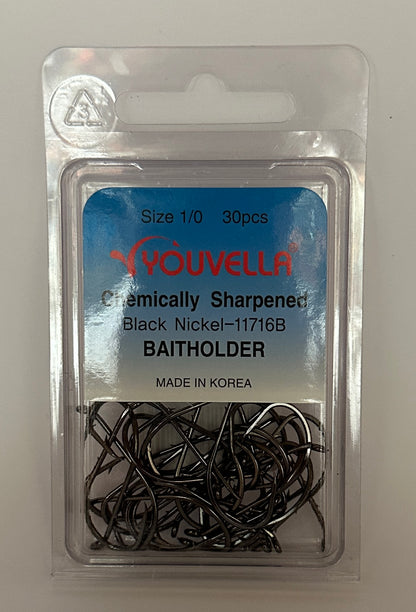 Youvella C/S Hook Baitholder Value Pack Box 30