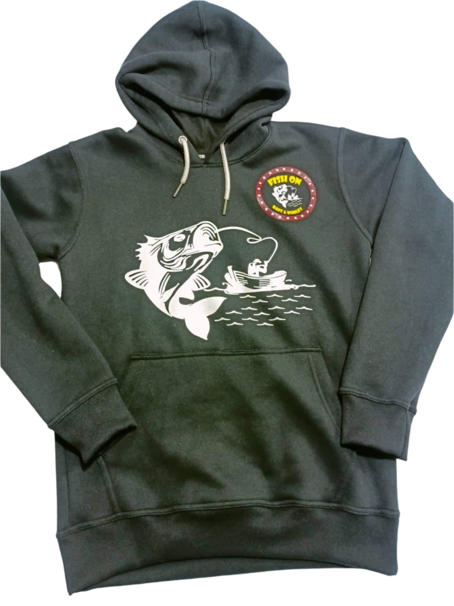 Fish-On Adult Hoodie - Black